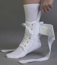 ELASTIC ANKLE SUPPORT WHITE LARGE | Ankle Braces & Supports | By